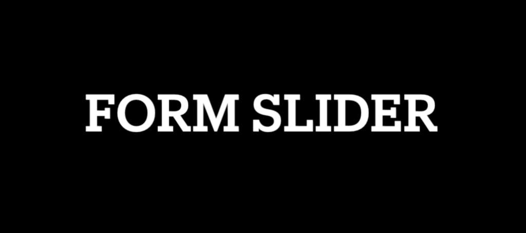 Form Slider