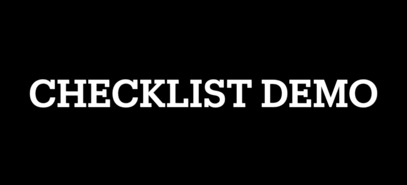 Checklist Demo