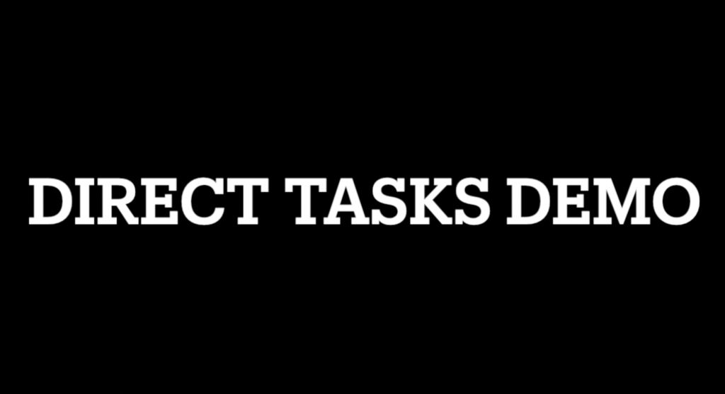 Direct Task Demo