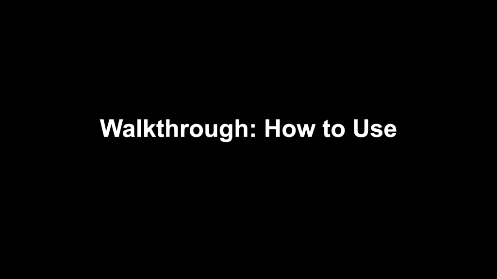 – Using Walkthroughs FF